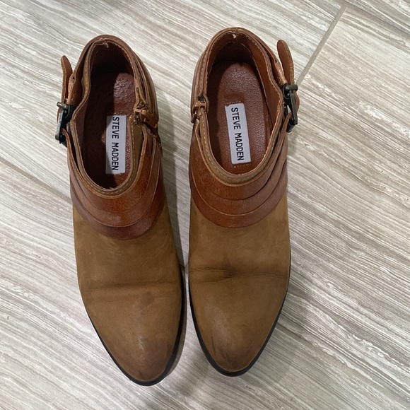 Steve Madden Regennt brown multi ankle booties - Picture 5 of 7